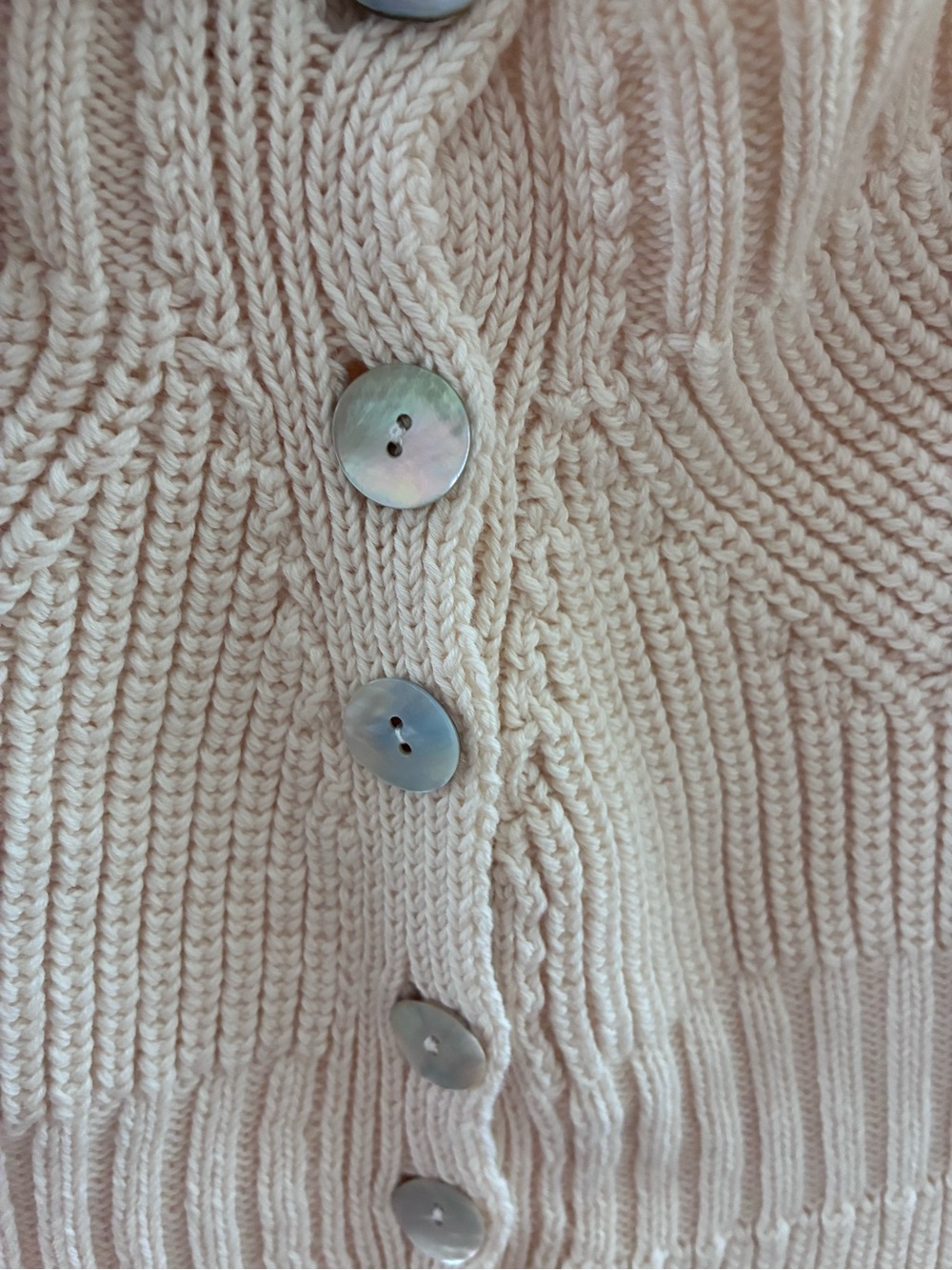 Rouje Cream Ribbed Knit Tank Top - Picture 3 of 3